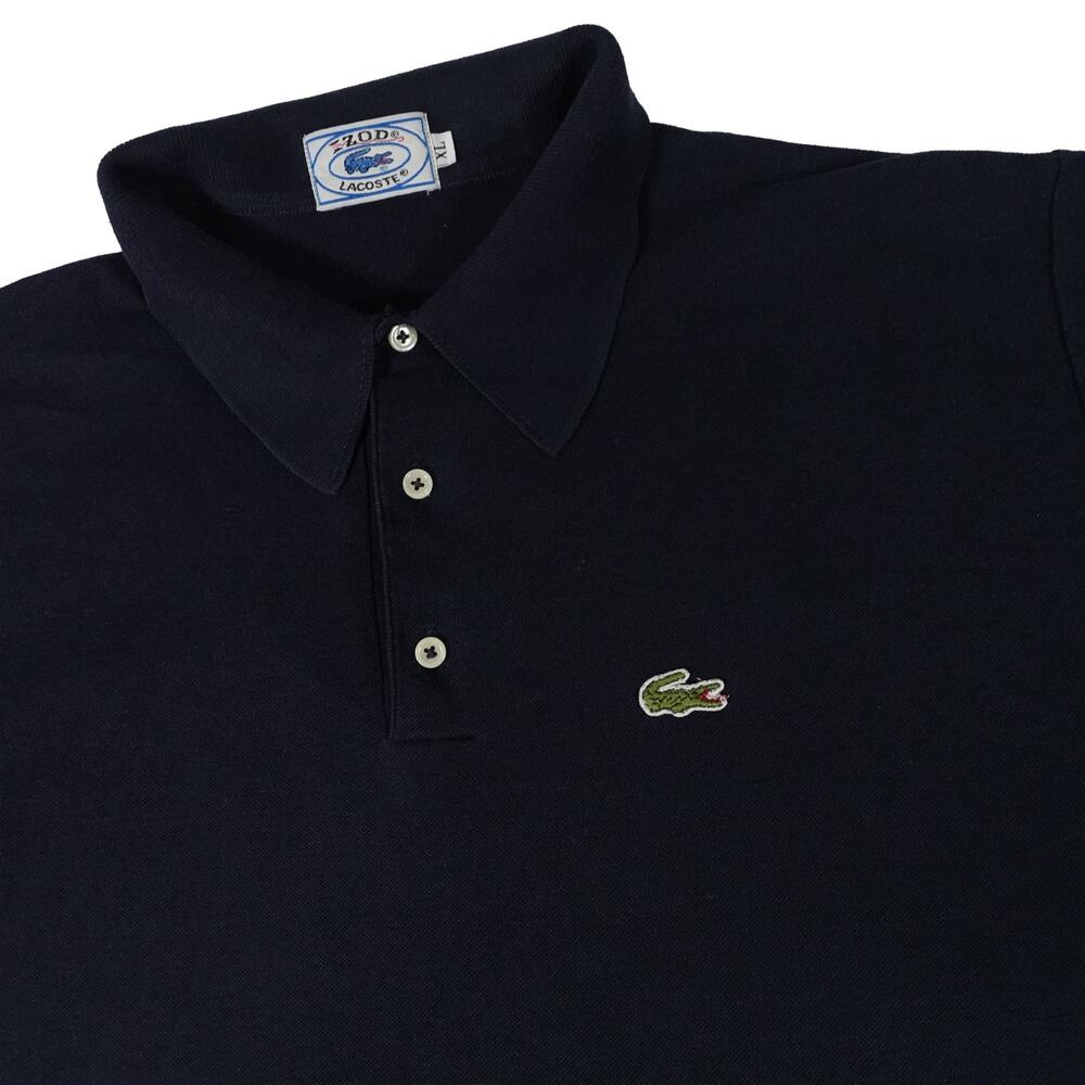IZOD Lacoste Vintage Crocodile Blue Golf Polo Shirt Men's XL